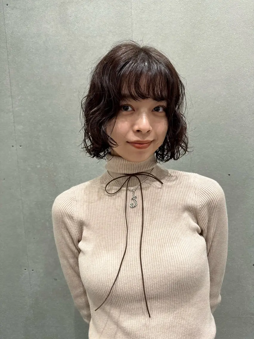 ショート パーマ カット パーマ トリートメント センスをお届けします 大谷将生infpのヘアスタイル
