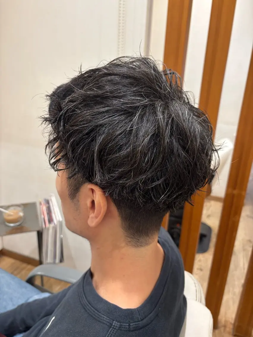 ショート パーマ メンズ ROSSO川口店 キクチのヘアスタイル