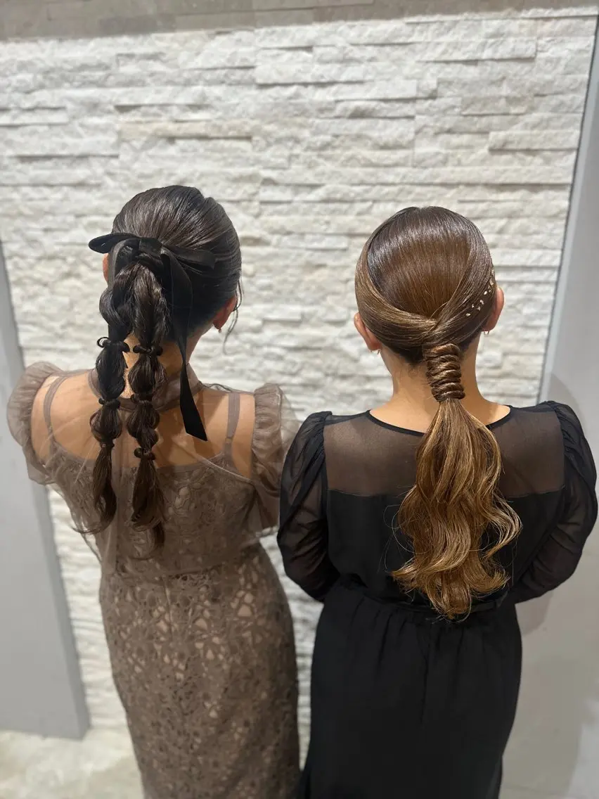ミディアム ヘアセット miloc MOMOKAのヘアスタイル