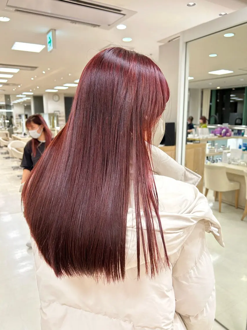 カラー 💜暖色系カラー/ ブリーチカラー💜のヘアスタイル