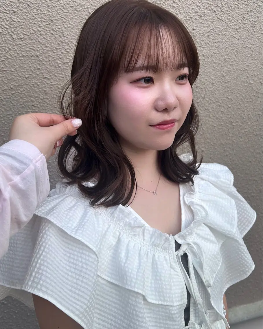 ミディアム ヘアカラー トリートメント chiharu 𝜗𝜚꙳.*のヘアスタイル
