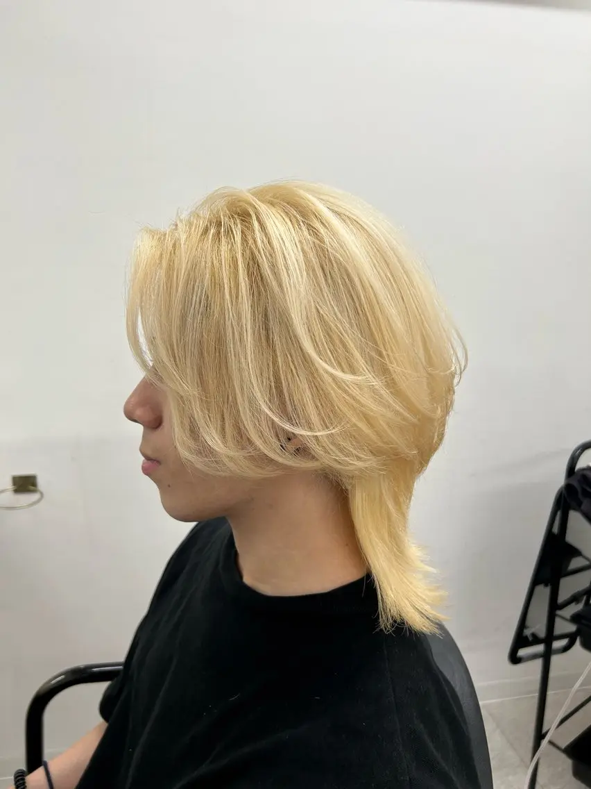 ミディアム カラー ヘアアレンジ メンズ 李奈🫧府中/ レイヤー透明感カラーのヘアスタイル