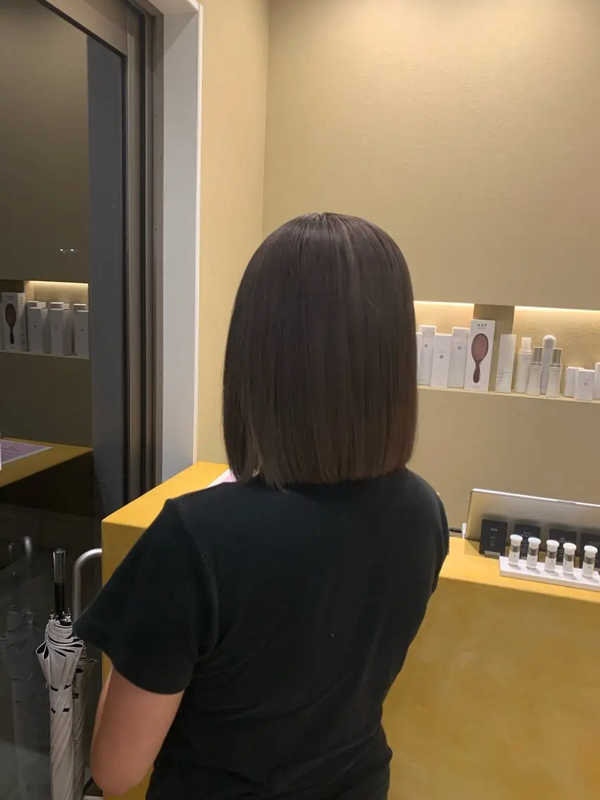 ミディアム カラー 透明感カラー グレージュ 北村 隼規のヘアスタイル