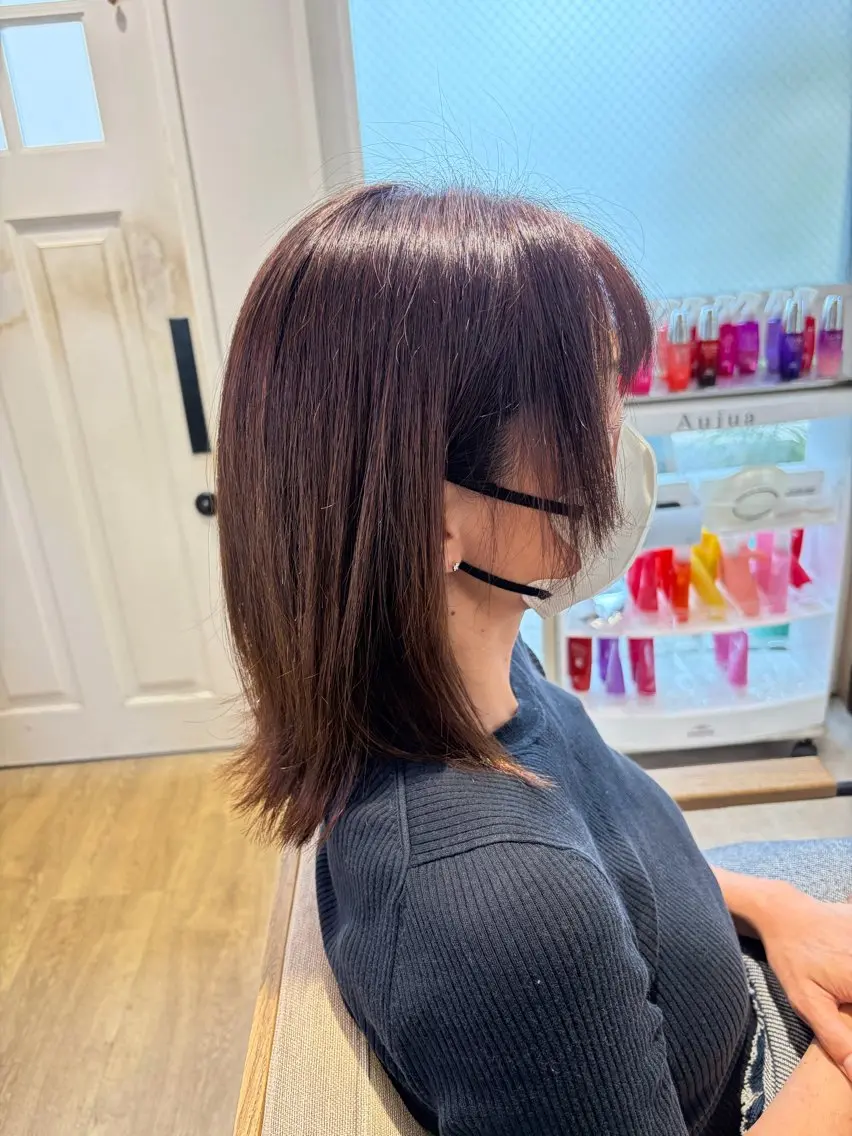 ミディアム 奥村 奈々加のヘアスタイル