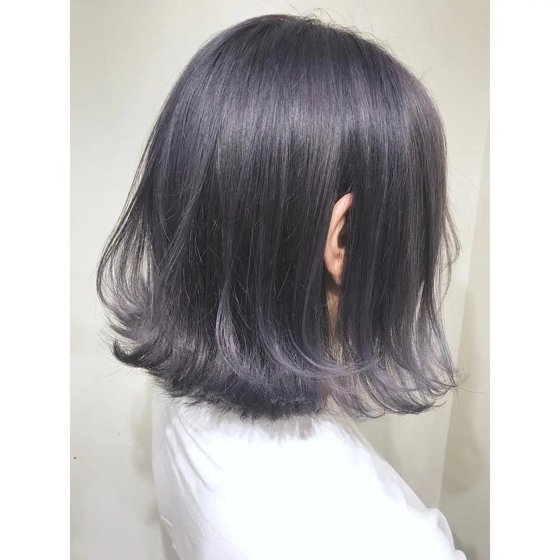ミディアム カラー パープルカラー 似合わせ提案サラ艶♡ 彩華のヘアスタイル