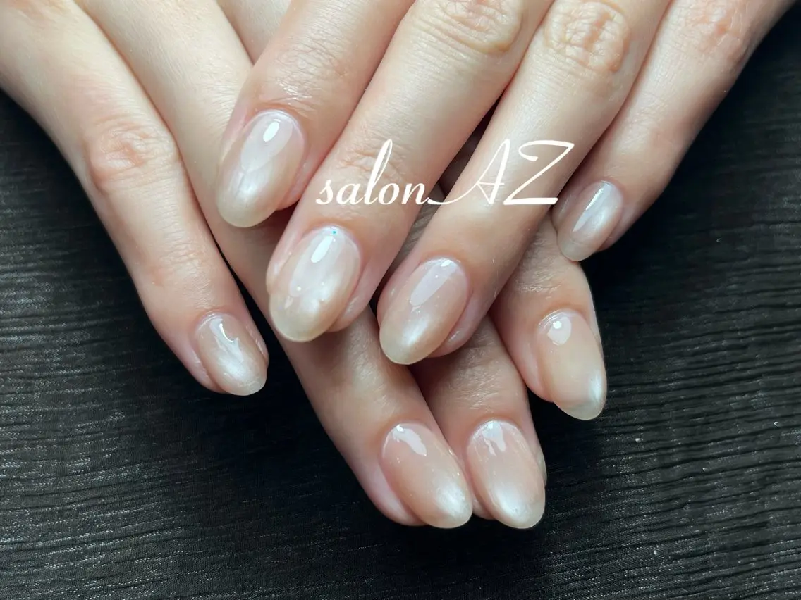 ネイル アートネイル 長さ出し フットネイル フレンチネイル ジェルネイル salon AZのネイルデザイン