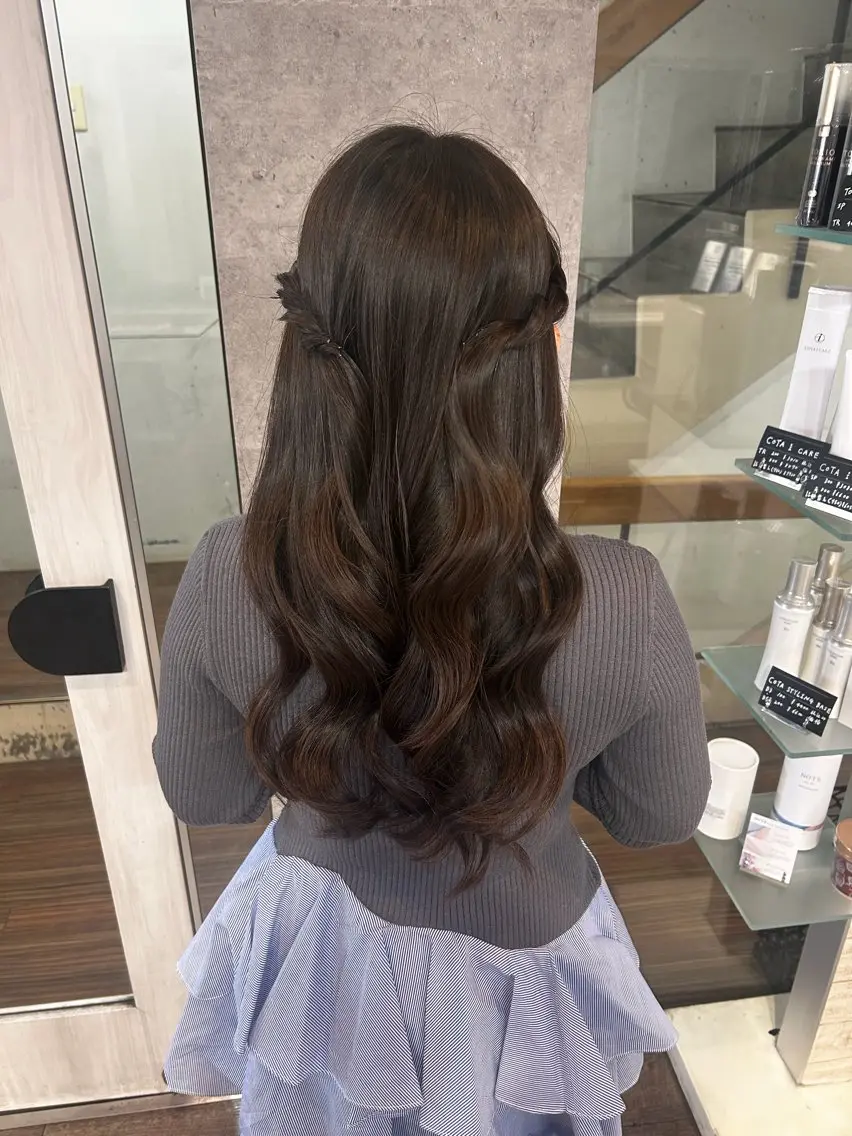 ヘアアレンジ ハーフアップ 髙橋 秀果のヘアスタイル