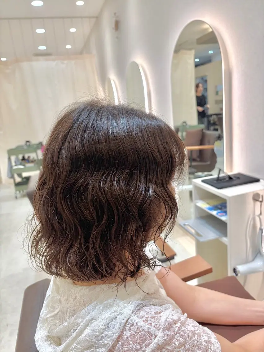 ミディアム パーマ VISAGE dio /みゆのヘアスタイル