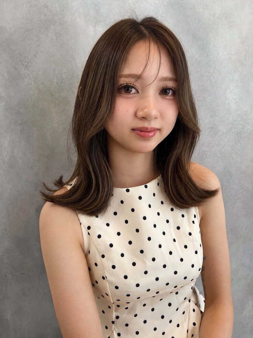 ミディアム カラー Grow by NYNY 坂本 理輝のヘアスタイル