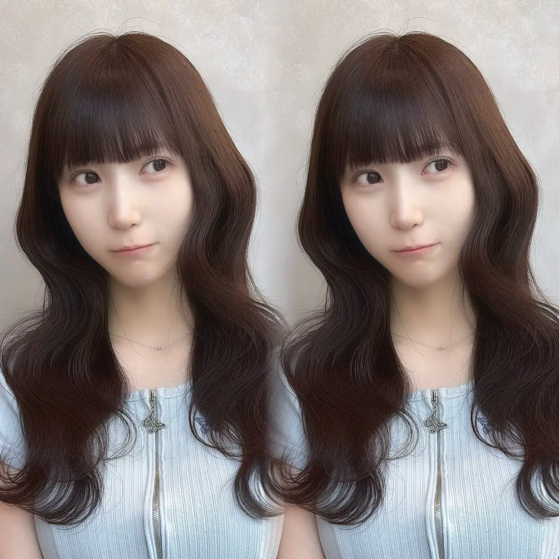 セミロング 暗色カラー/レイヤー 🩶KAITOのヘアスタイル