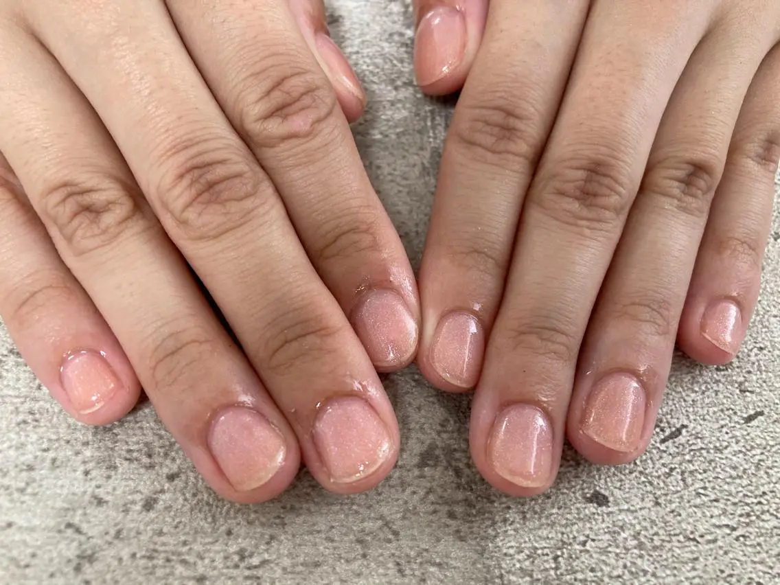 ネイル ラメ(グリッター) ピンク mogunail &blowのネイルデザイン