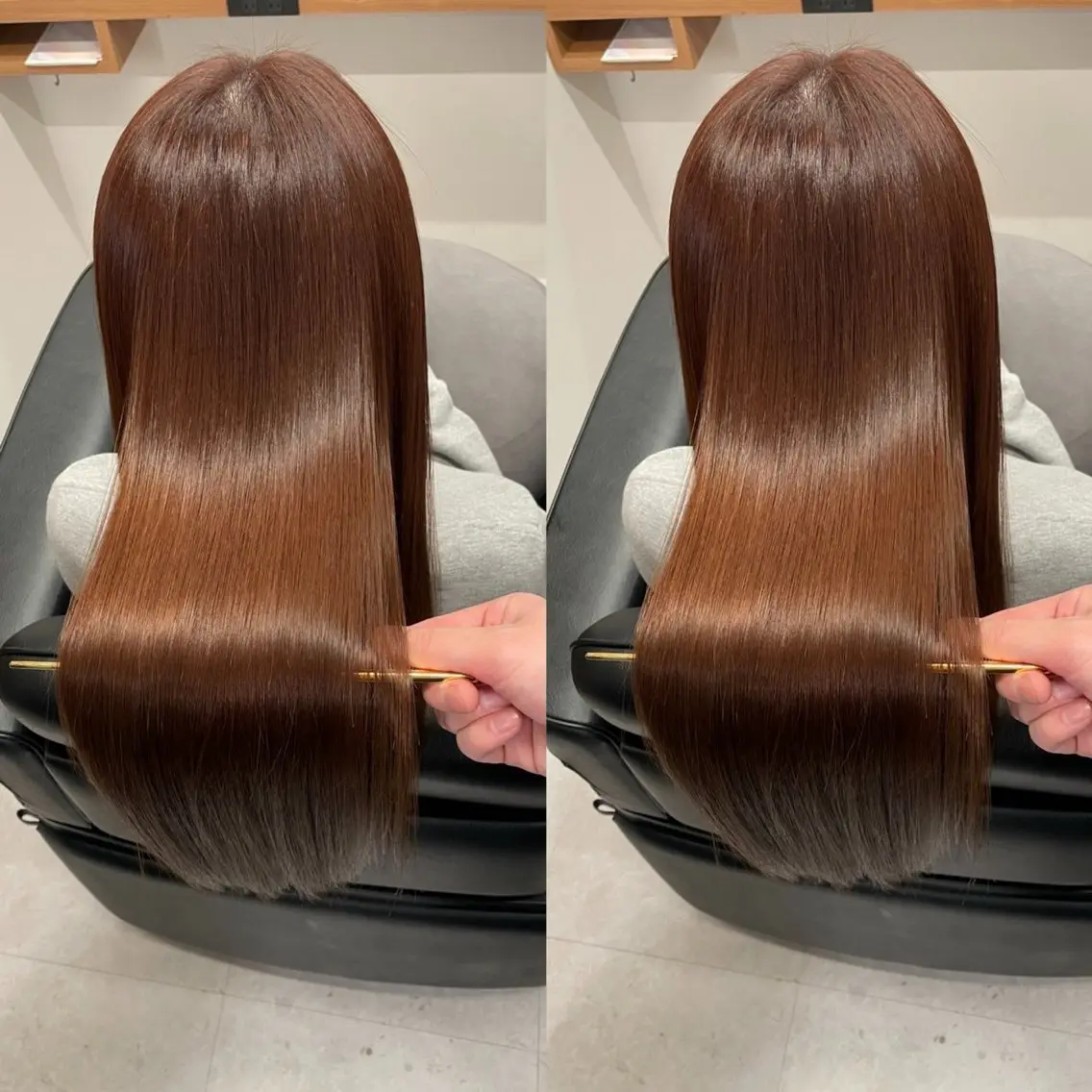 ロング カラー カット ヘアカラー 縮毛矯正 トリートメント 新宿/髪質改善支持率 No.1💍yasuのヘアスタイル