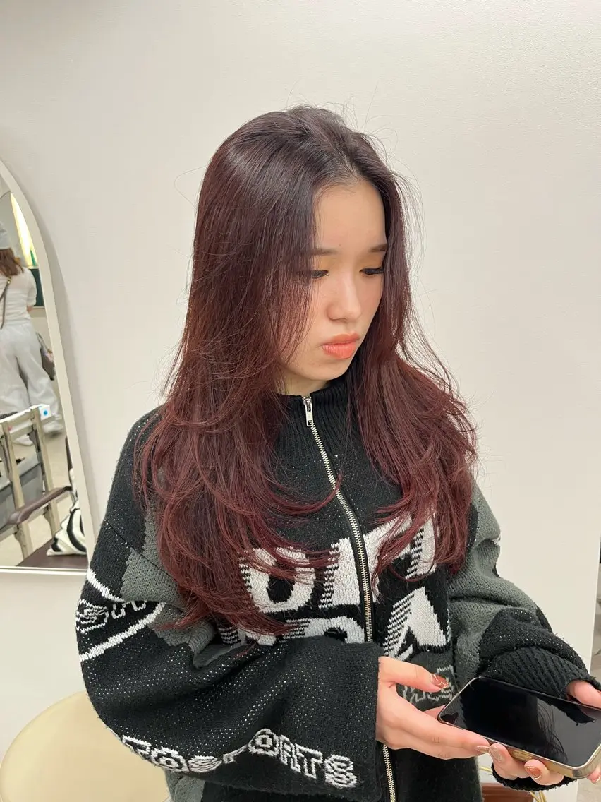 ロング カラー ブリーチ ブリーチなしカラー ハイレイヤー レイヤーカット カット ヘアカラー トリートメント 🦋レイヤー職人 猪瀬玲奈🦋のヘアスタイル