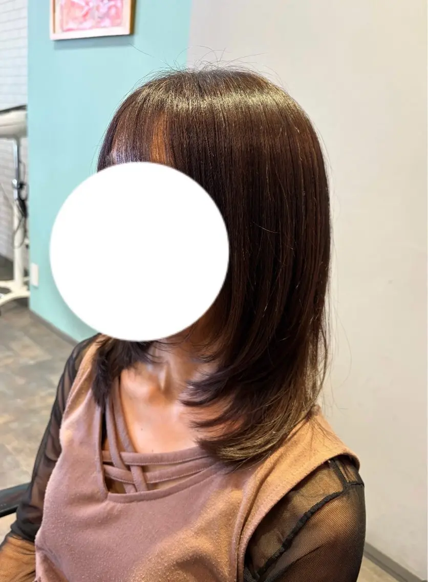 ミディアム カット カットモデル RURUのヘアスタイル