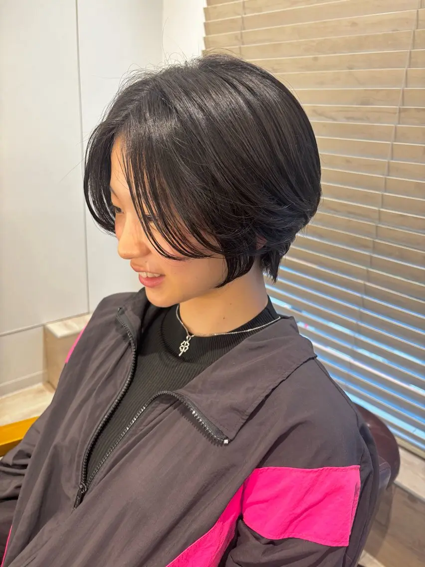 似合わせショートカット+トリートメントサービス付きの写真