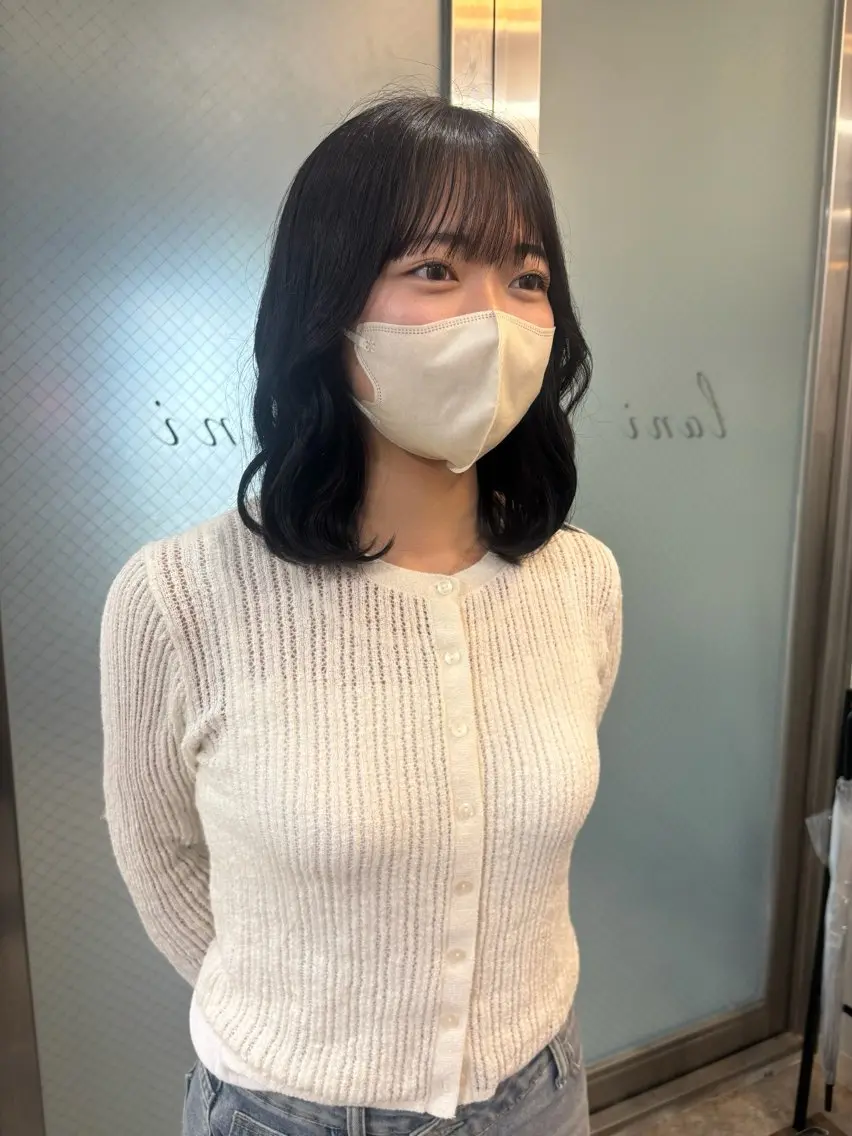 ミディアム カラー ココロ♩ハイトーン/ 暖色 大名のヘアスタイル