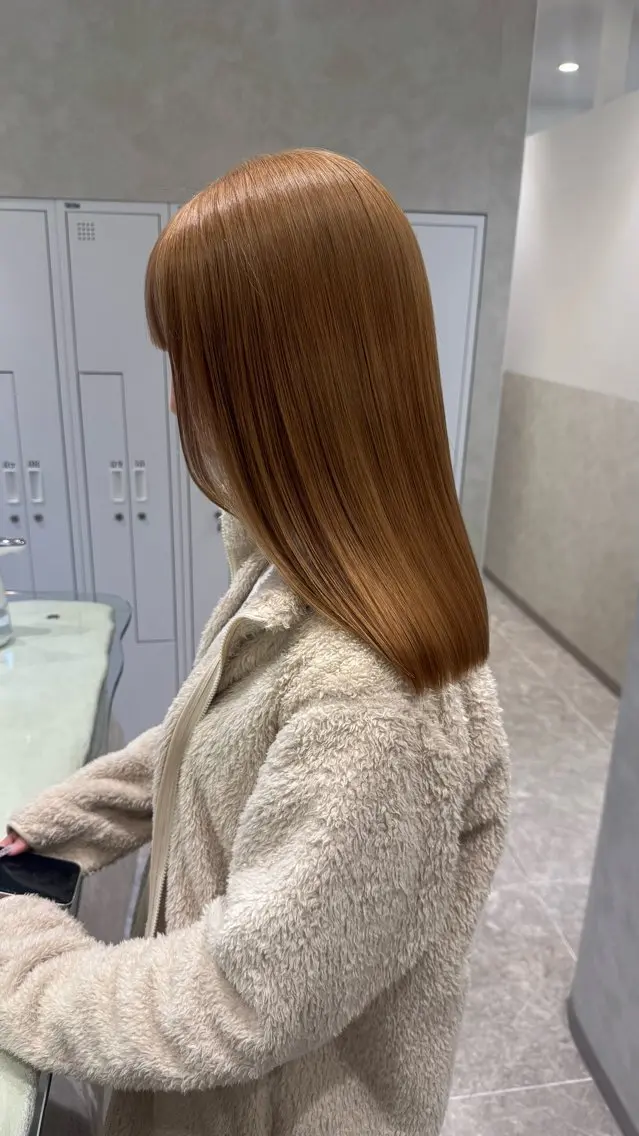 セミロング カラー 札幌ブリーチカラー/ ダブルカラー/ドイのヘアスタイル