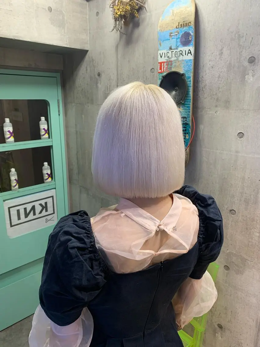 ⚡圧倒的ハイトーン！ダブルケアブリーチ＋カラー＋3stepトリートメント⚡️の写真