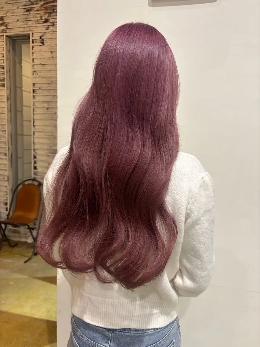 【ピンクカラーご希望の方必見✨️】ブリーチ込透明感ピンクカラー！🩰‎🎀💕の写真