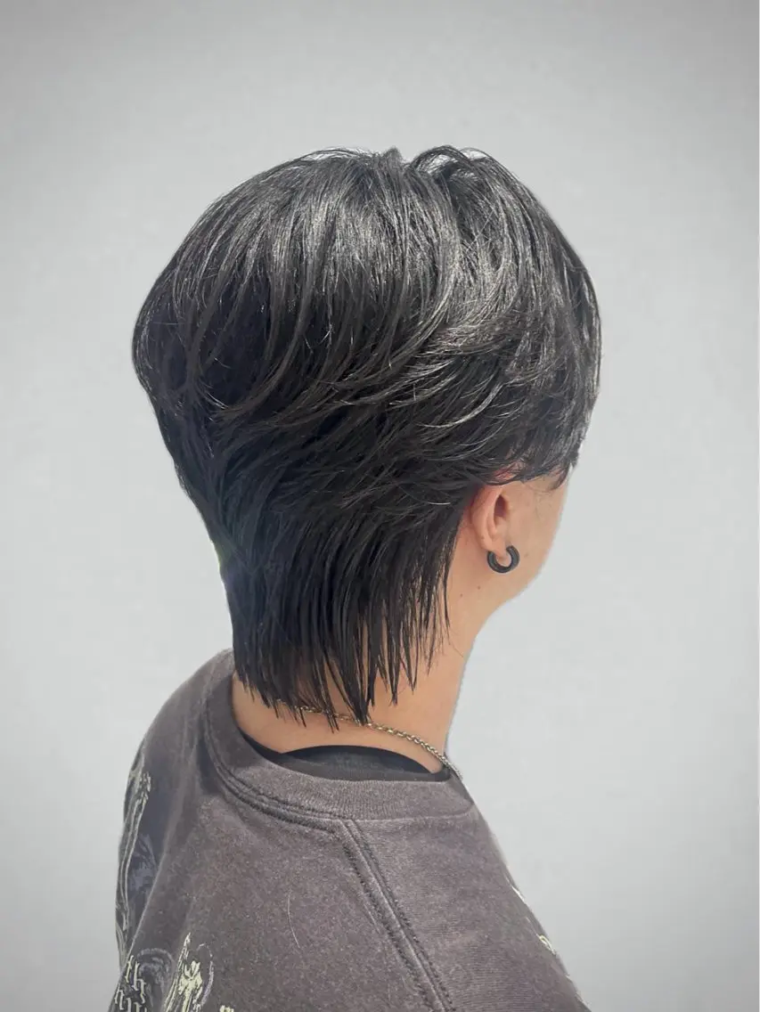 セミロング セミロングパーマ 無料カットモデル ユナのヘアスタイル