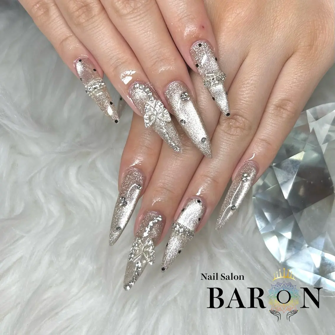 ネイル フラッシュネイル フラッシュマグ ♛︎BARON♛︎ SUMIRE.のネイルデザイン