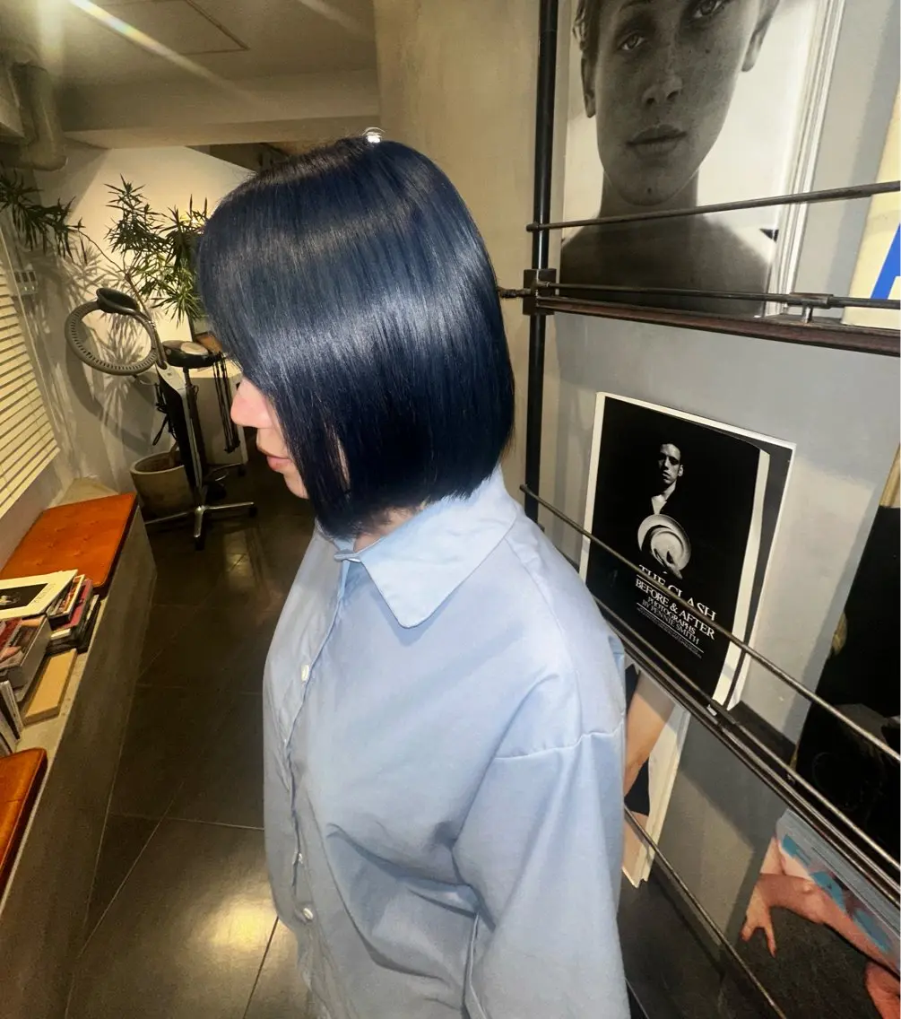 ショート カラー ヘアカラー トリートメント ヤマダ アオイのヘアスタイル