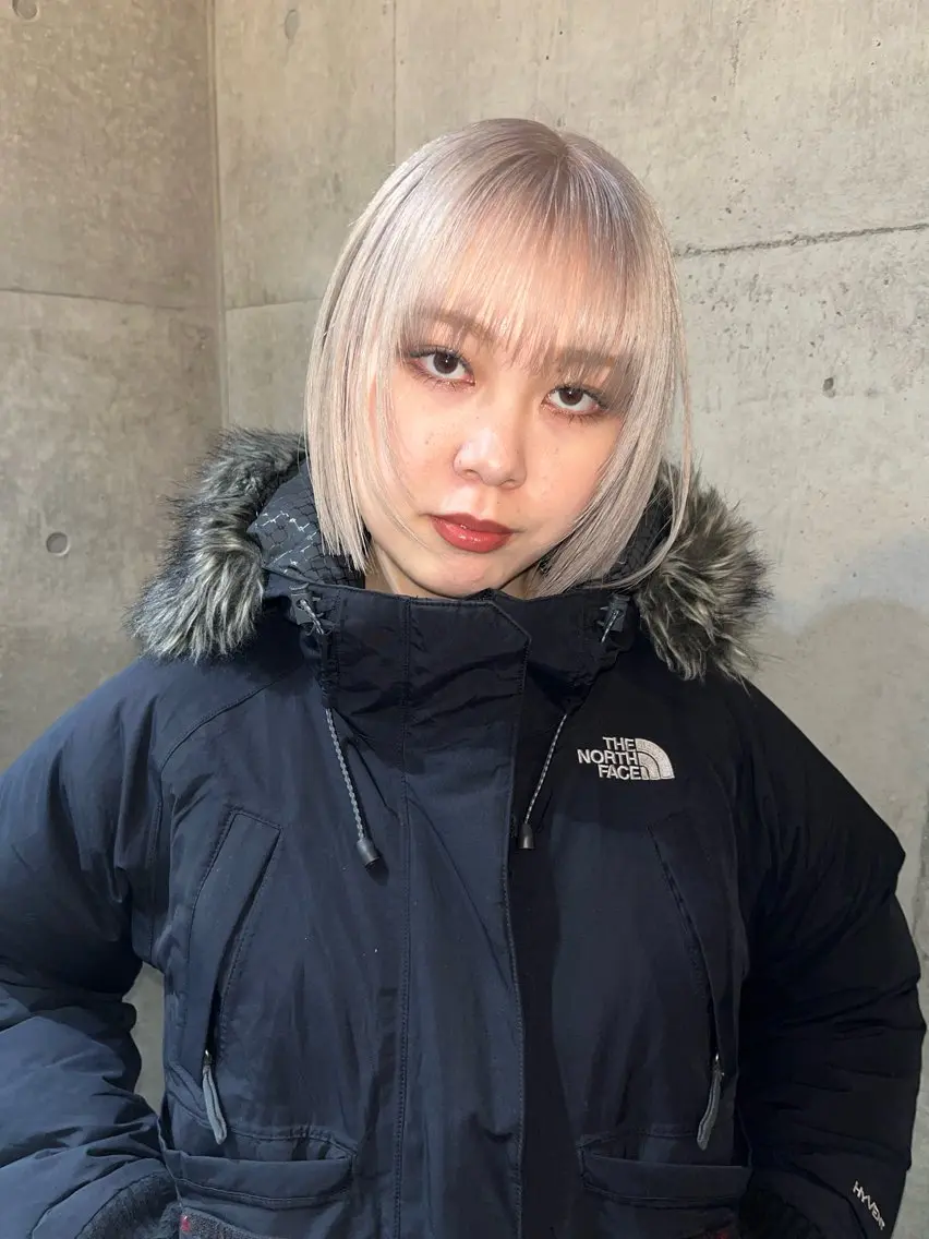 ショート ボブレイヤー ボブ 顔まわりレイヤー ハイレイヤー 韓国風ヘア レイヤーカット\ウル フ　chinatsuのヘアスタイル