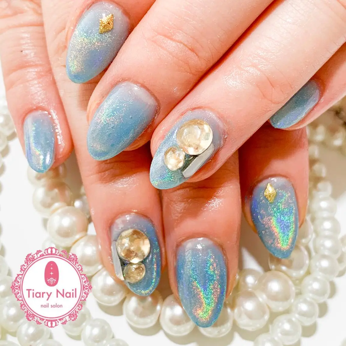 ネイル ハンドネイル 💗🪽Tiary Nail🪽💗のネイルデザイン