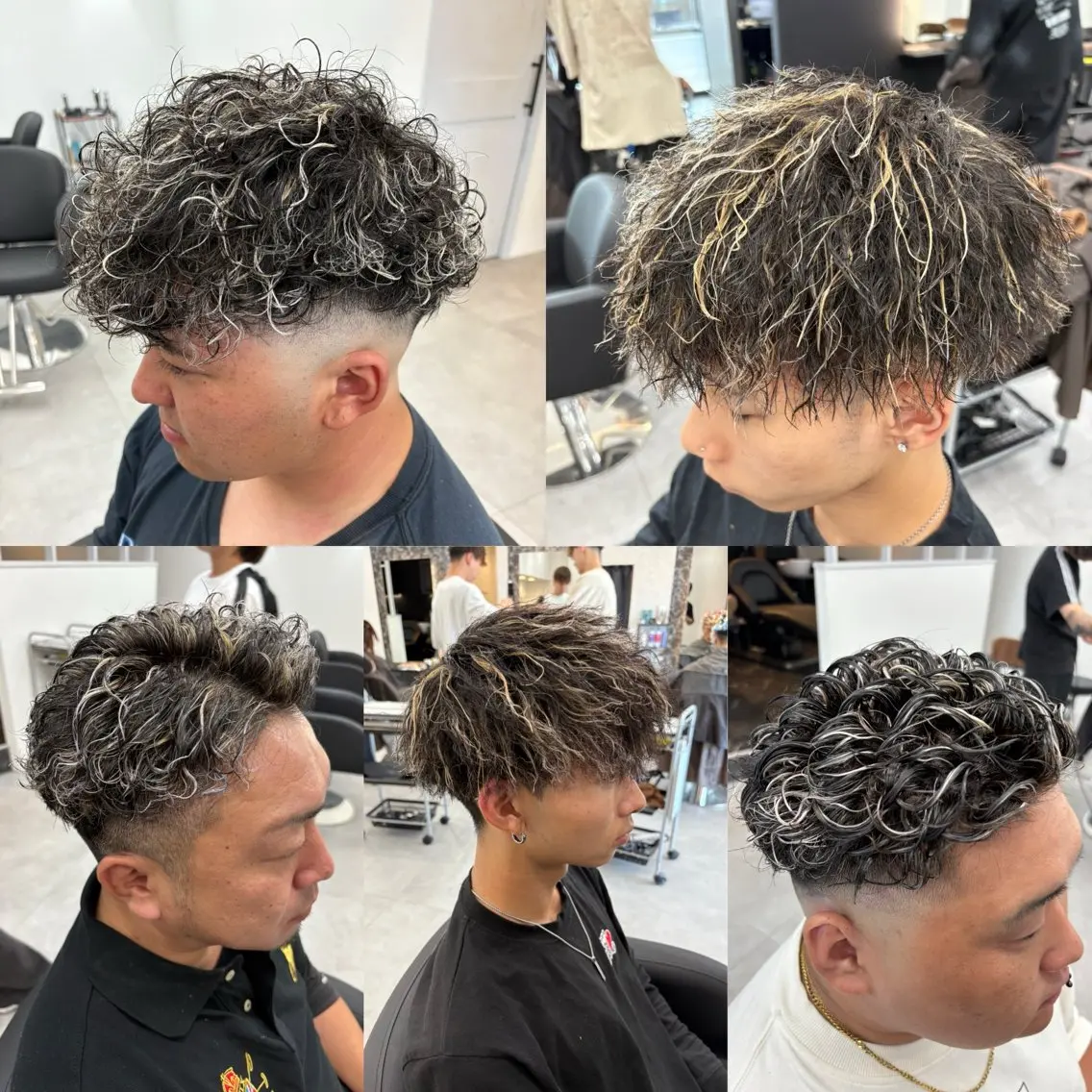 メンズカット＋ハイトーンメッシュの写真