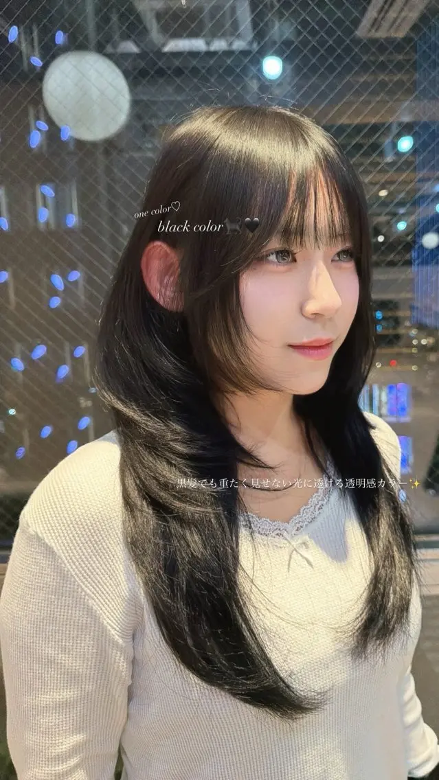 ロング 月村 莉乃のヘアスタイル
