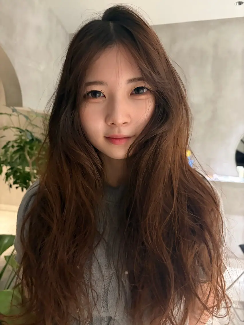 ロング ヘアカラー ⟡.·結/心斎橋 /カラーモデル募集中のヘアスタイル