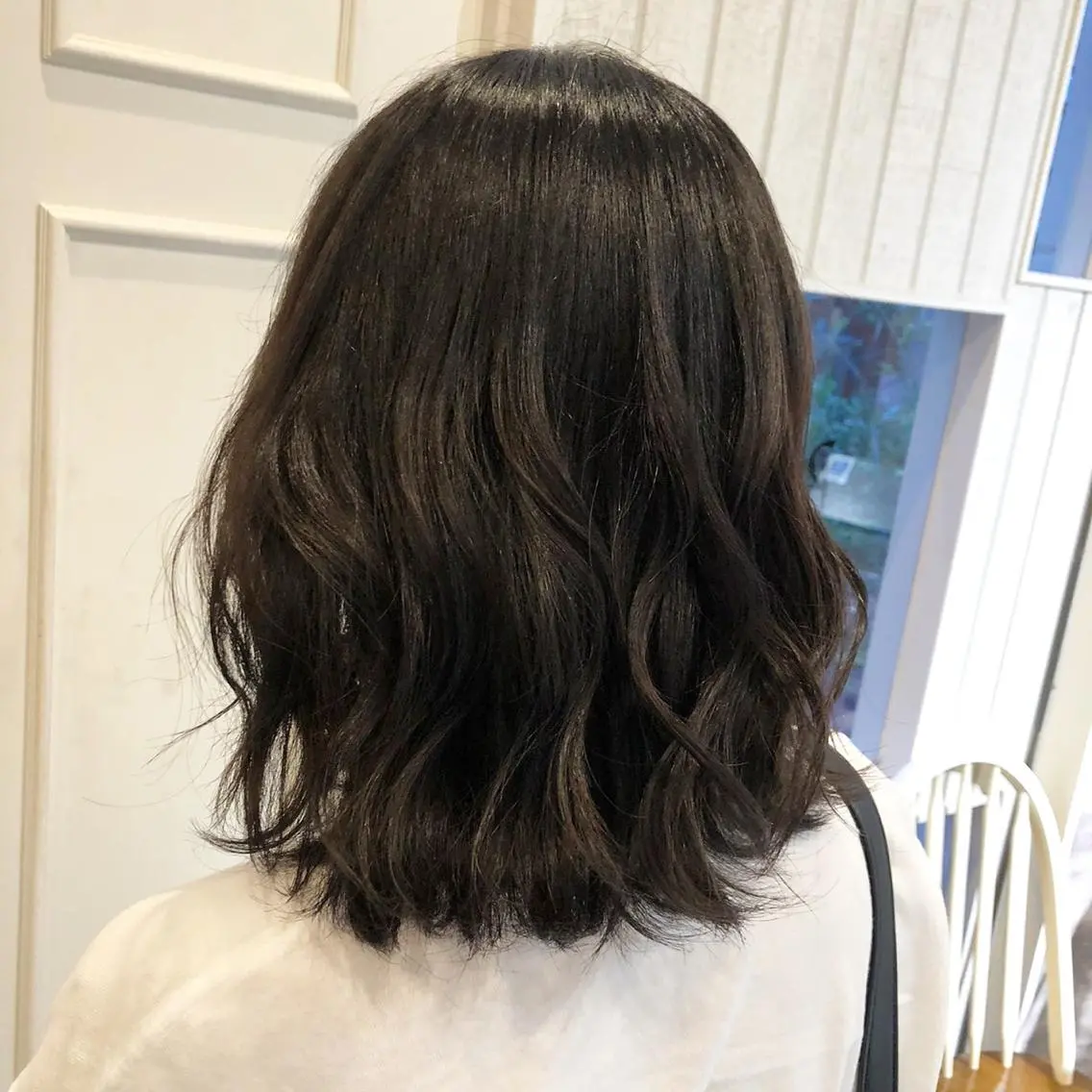 ミディアム カラー ダークグレー ダークグレージュ グレージュ 🫟Blanco🫟 Color&Careのヘアスタイル