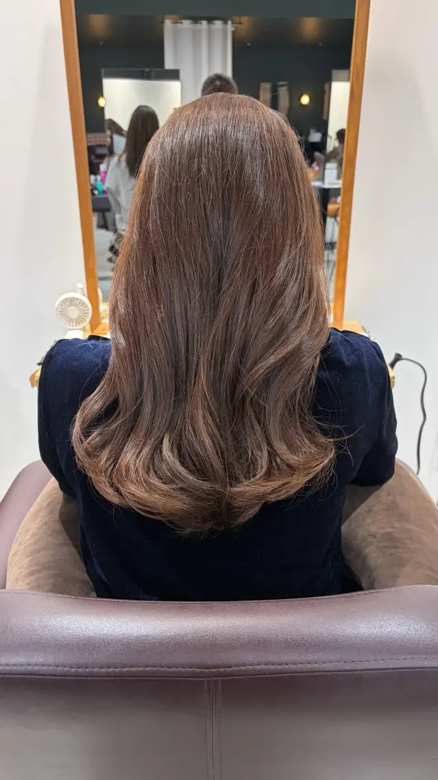 ロング カラー ブラウンカラー ヘアカラー ここね/透明感 カラー/ナチュラルのヘアスタイル