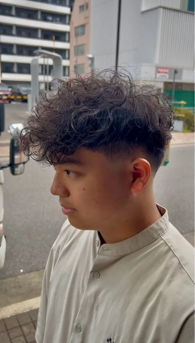 ミディアム カット パーマ kearny上野/ メンズカットのヘアスタイル