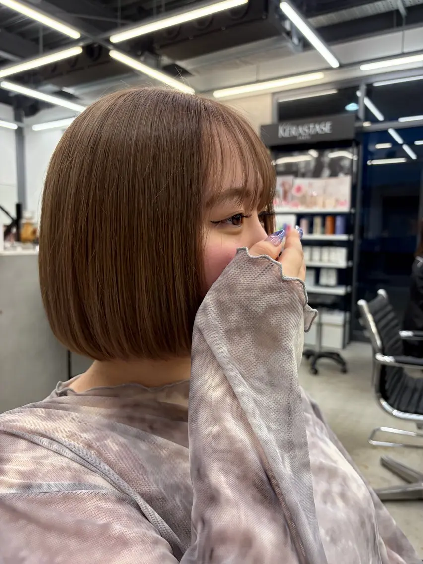 ショート カラー ヘアカラー ニュアンスカラー🫧 🎀森伶奈/髪質改善のヘアスタイル