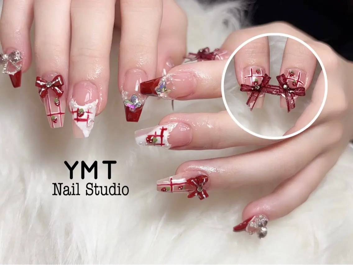 ネイル 長さ出し フットネイル ジェルネイル 韓国ネイル マグネットネイル YMT NailStudioのネイルデザイン