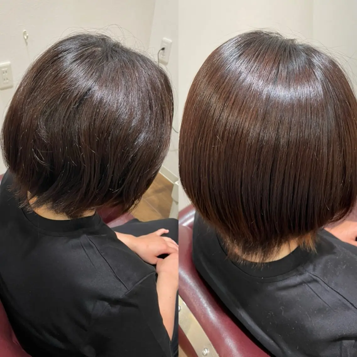 ショート カラー パーマ ショートヘア ストレートパーマ 園田 一喜のヘアスタイル