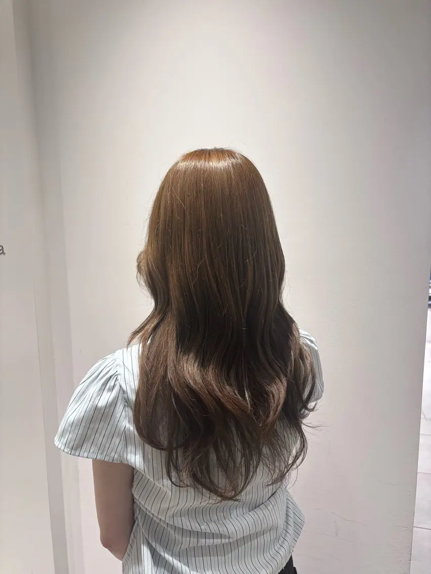 ロング ヘアカラー Rena/透明感 カラー/Wカラー🎀のヘアスタイル