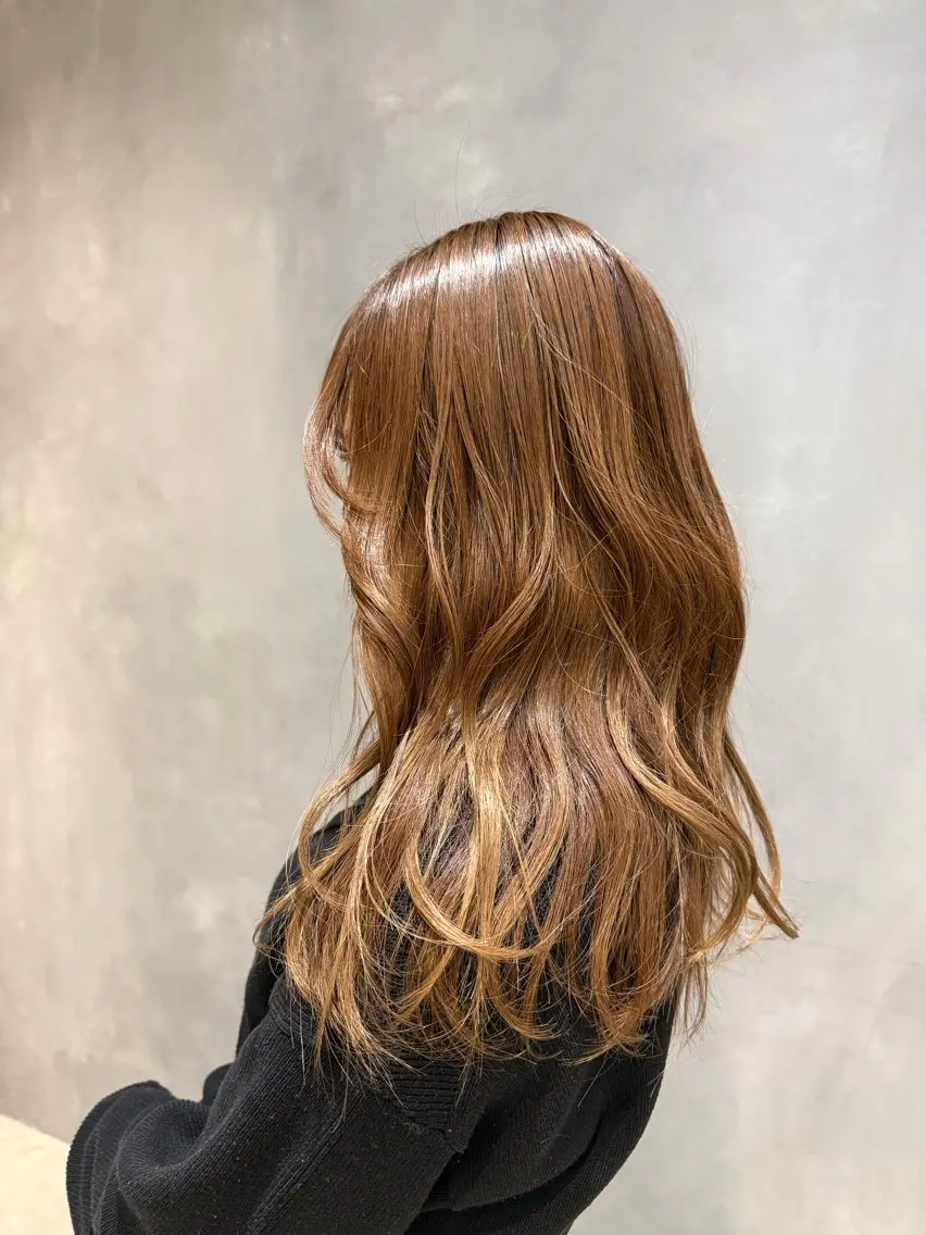 セミロング カラー ヘアカラー 垢抜け特化 ひなり🥀のヘアスタイル