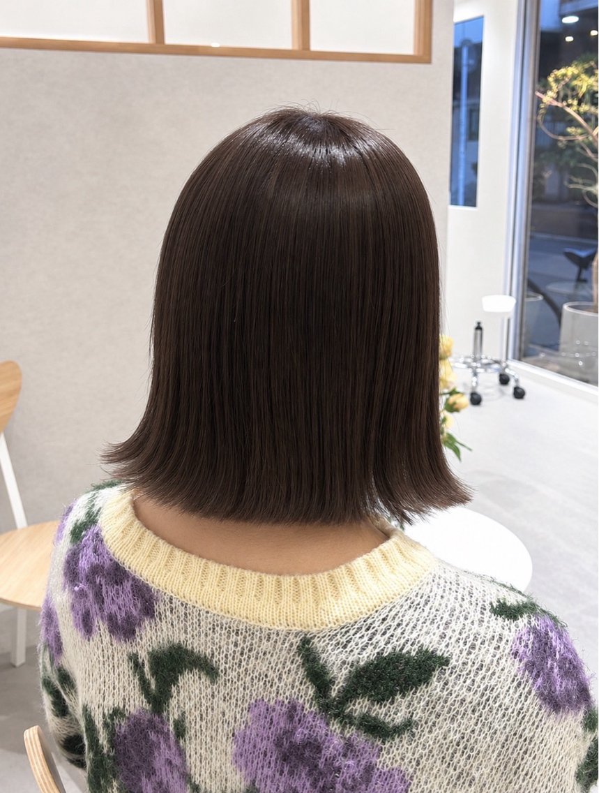 ミディアム mao/ bob オリーブcolorのヘアスタイル