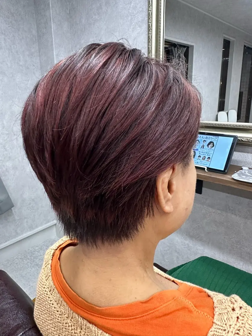 ショート カラー カット ヘアカラー トリートメント Lien 深井店のヘアスタイル