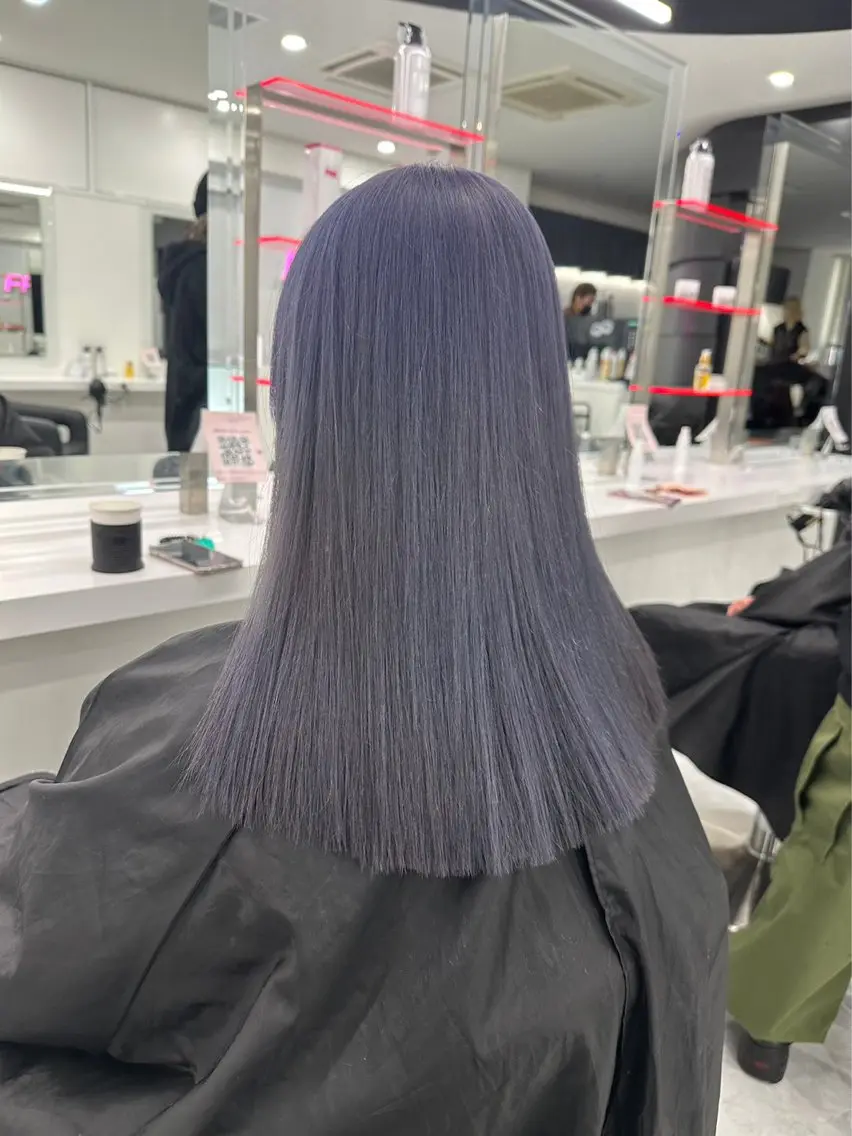 セミロング カラー ヘアアレンジ ヘアカラー トリートメント ヘッドスパ ヘアセット 🕯️公式 渋谷DANCE🕯️のヘアスタイル