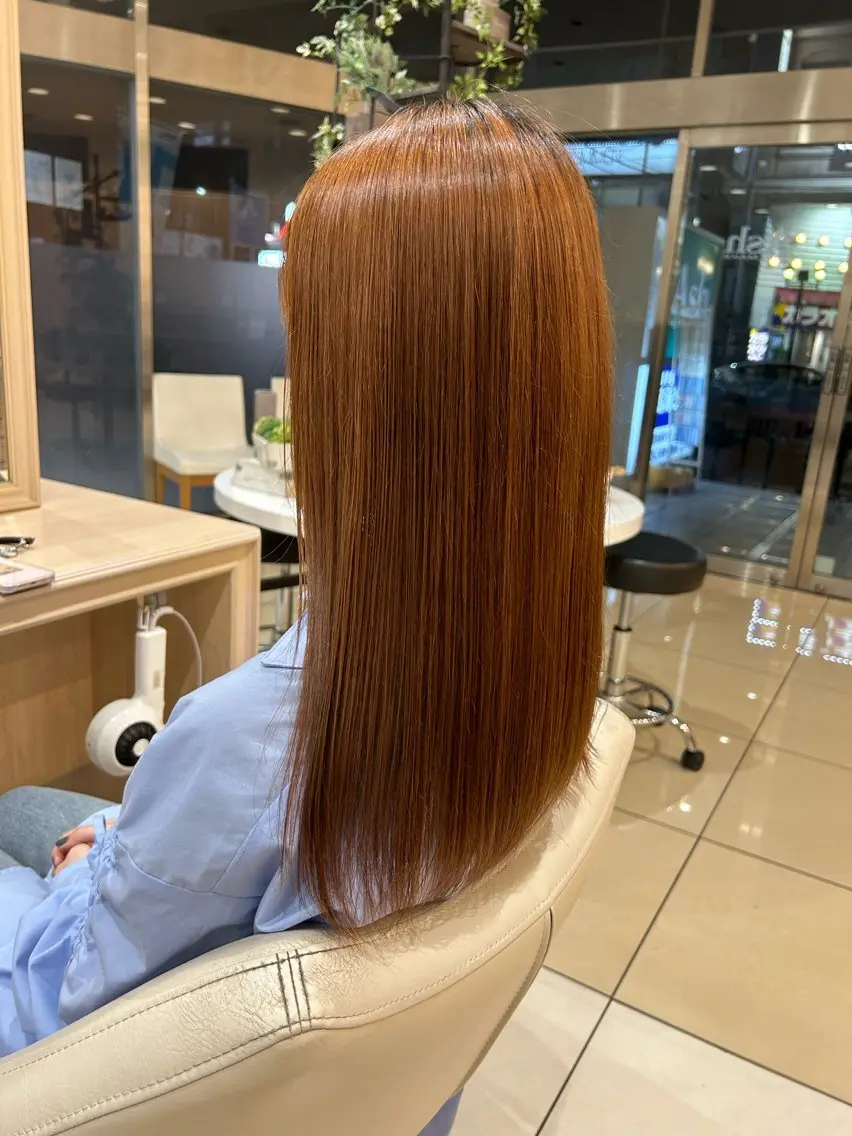 💫毛先までさらさら縮毛矯正モデル✨の写真