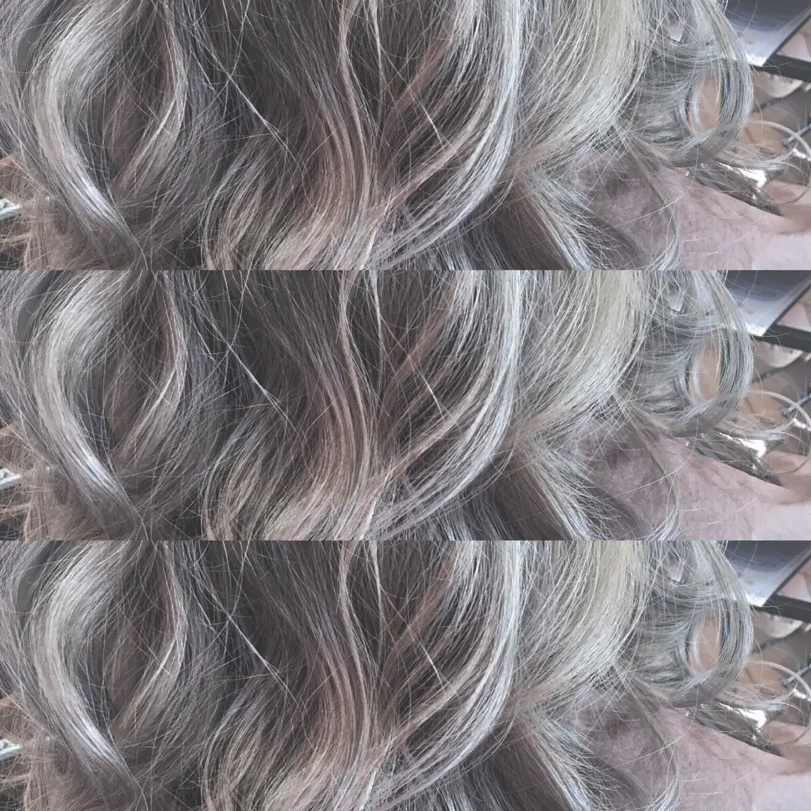 セミロング カラー アディクシーカラー ブリーチ シルバー Zina SAKIのヘアスタイル