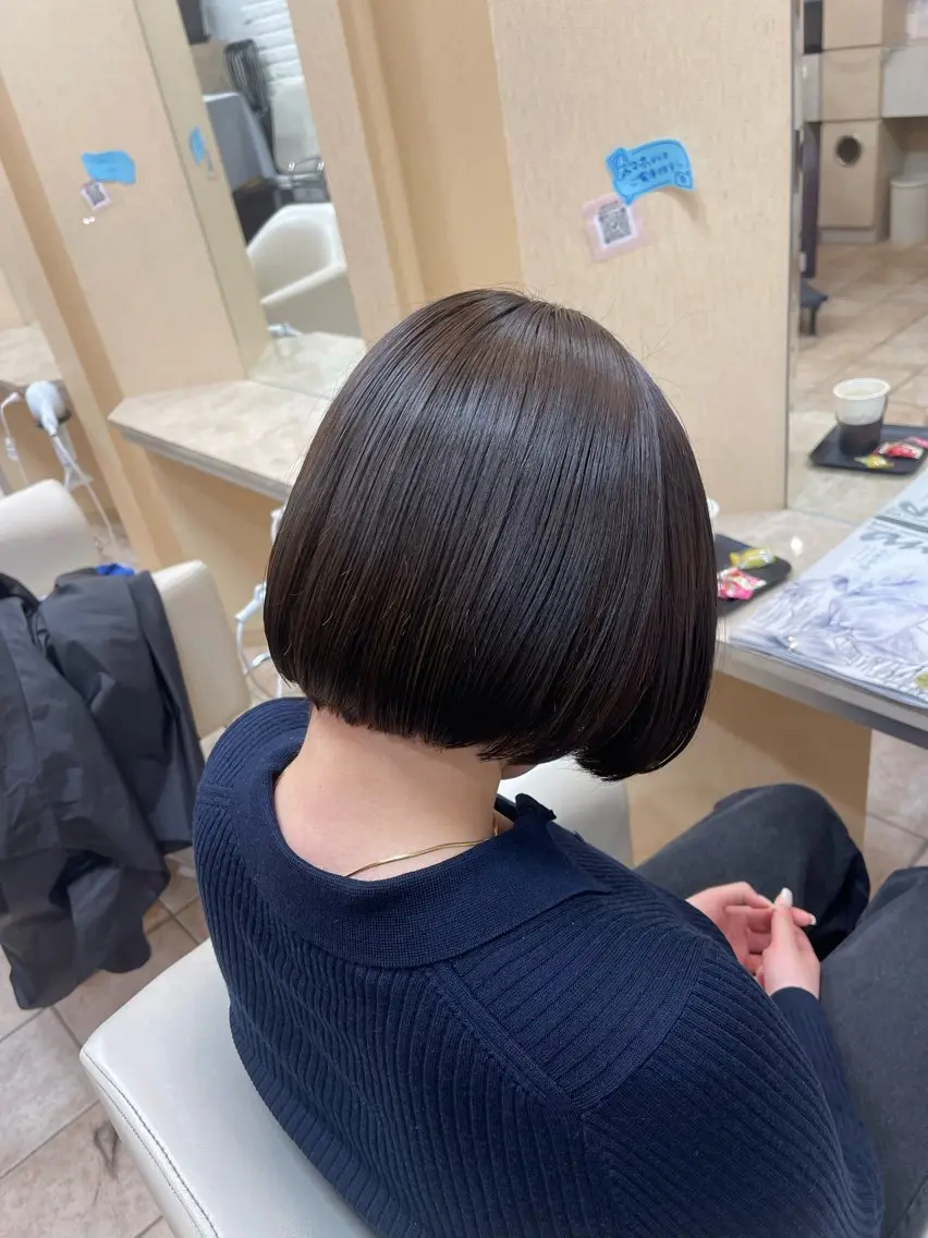 ミディアム カラー ベージュカラー オリーブベージュ BENI仙台柳生店 HIGUCHI🎀のヘアスタイル