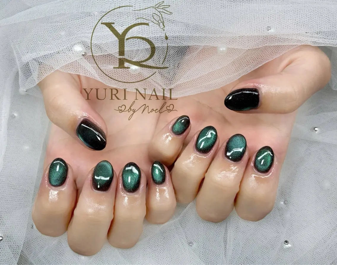 ネイル チークネイル フットネイル グラデーション 韓国ネイル 持ち込み YURI Nail NARITAのネイルデザイン