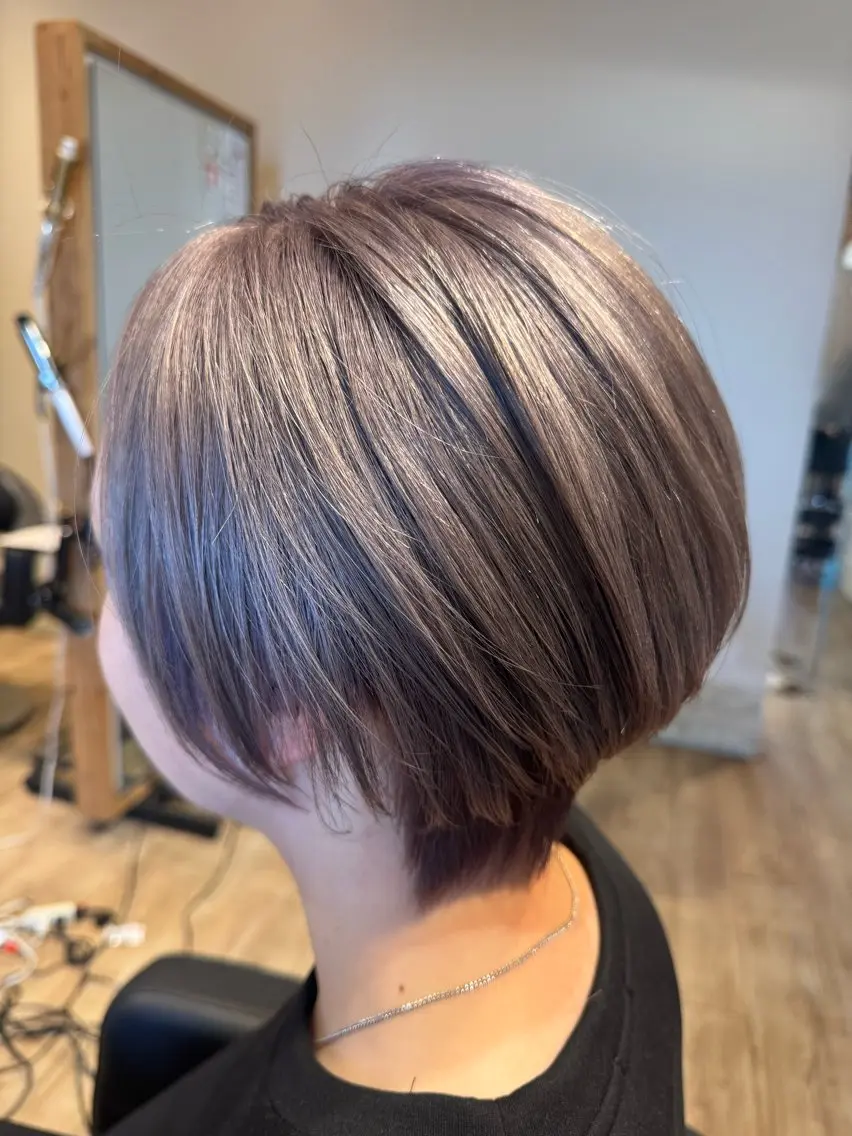 ミディアム ヘアカラー 関口 友行のヘアスタイル