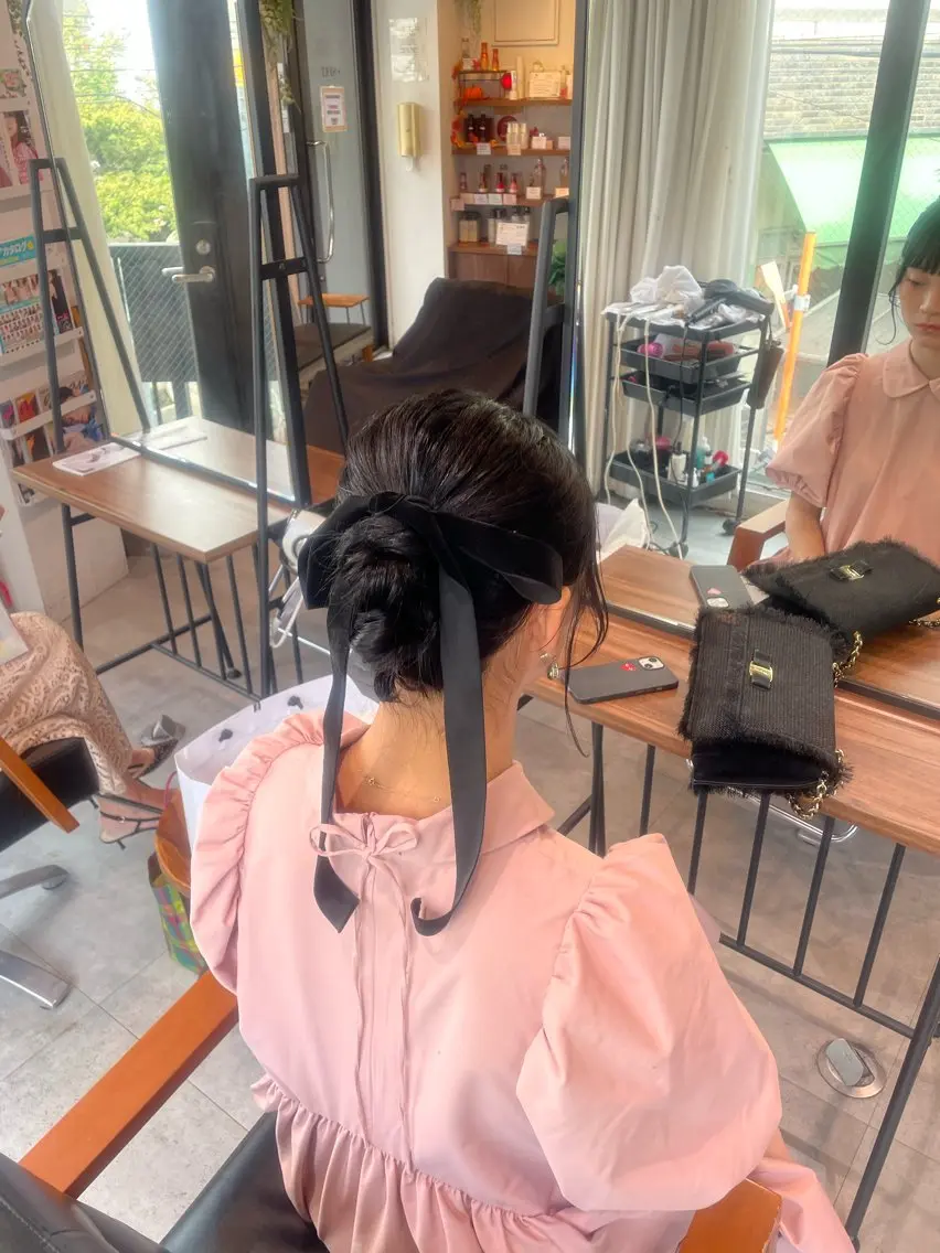 セミロング ヘアアレンジ ･˚✧すずね˚✧* ♡のヘアスタイル