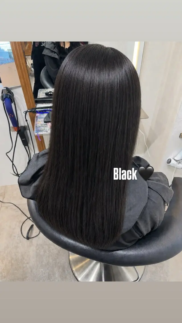 ロング カラー 透明感カラー🫧縮毛 矯正／ゆめかのヘアスタイル