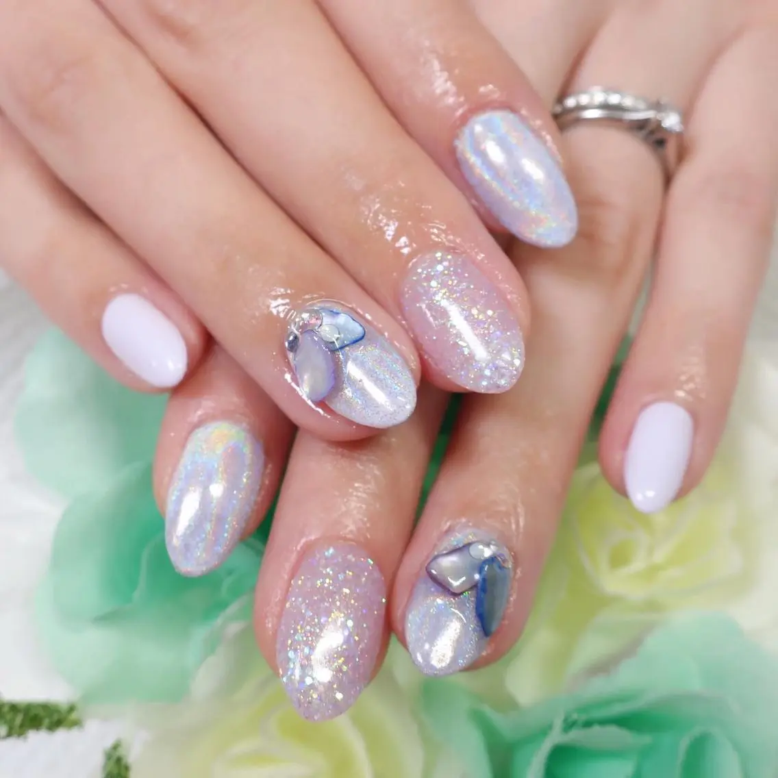 ネイル アートネイル シンプルネイル つきかわ ともみのネイルデザイン